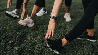 People getting ready for workout