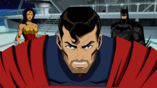 Superman in the DC animated Injustice movie.