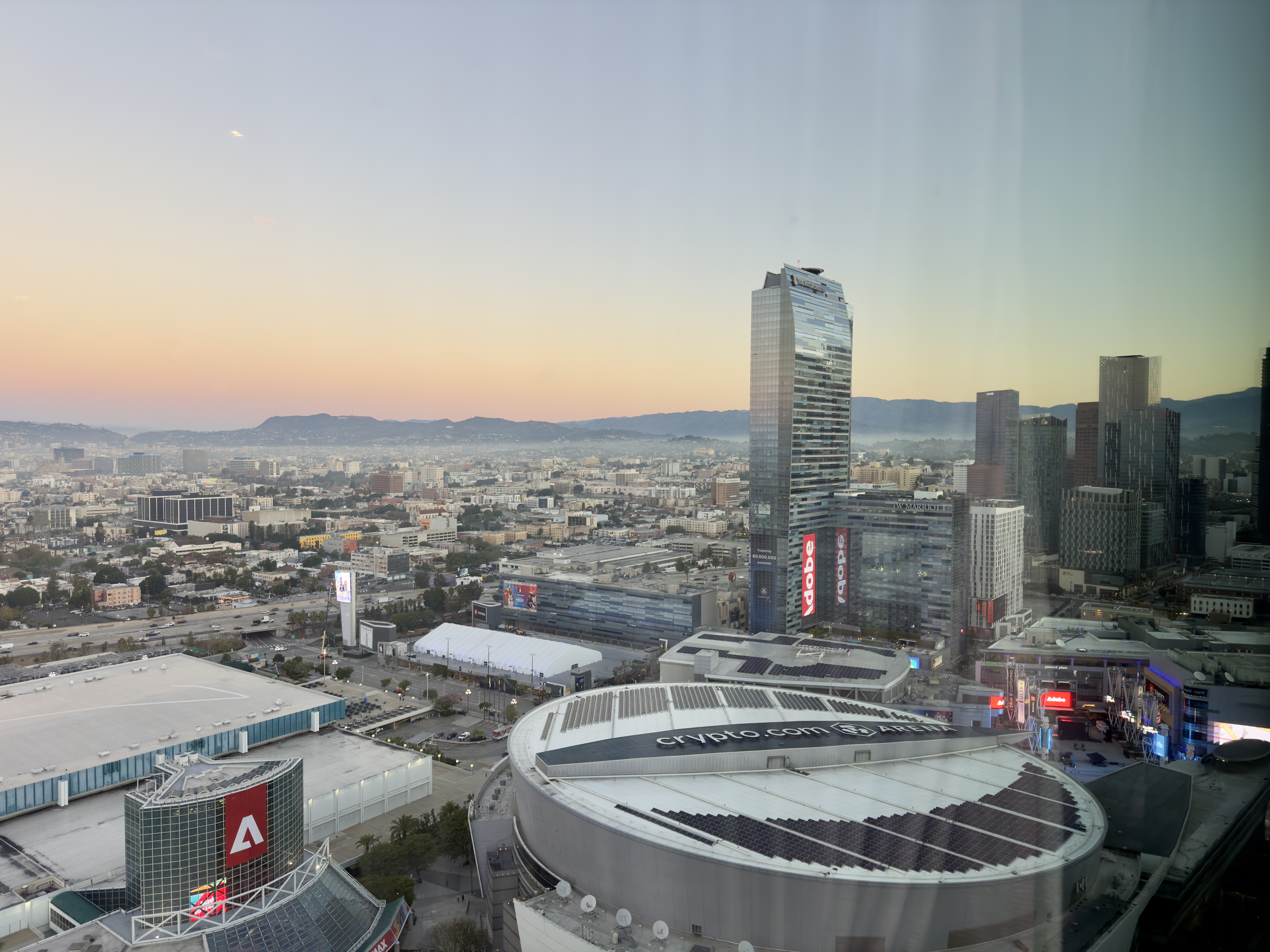 LA skyline view at Adobe MAX LA 2025