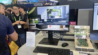 An MSI monitor on display at Computex 2024