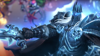 Blue knight with sword