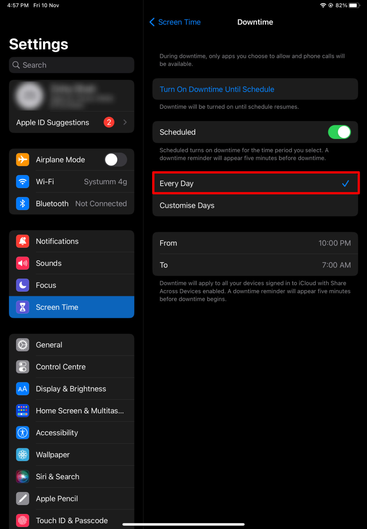 How to set parental controls on iPad 8
