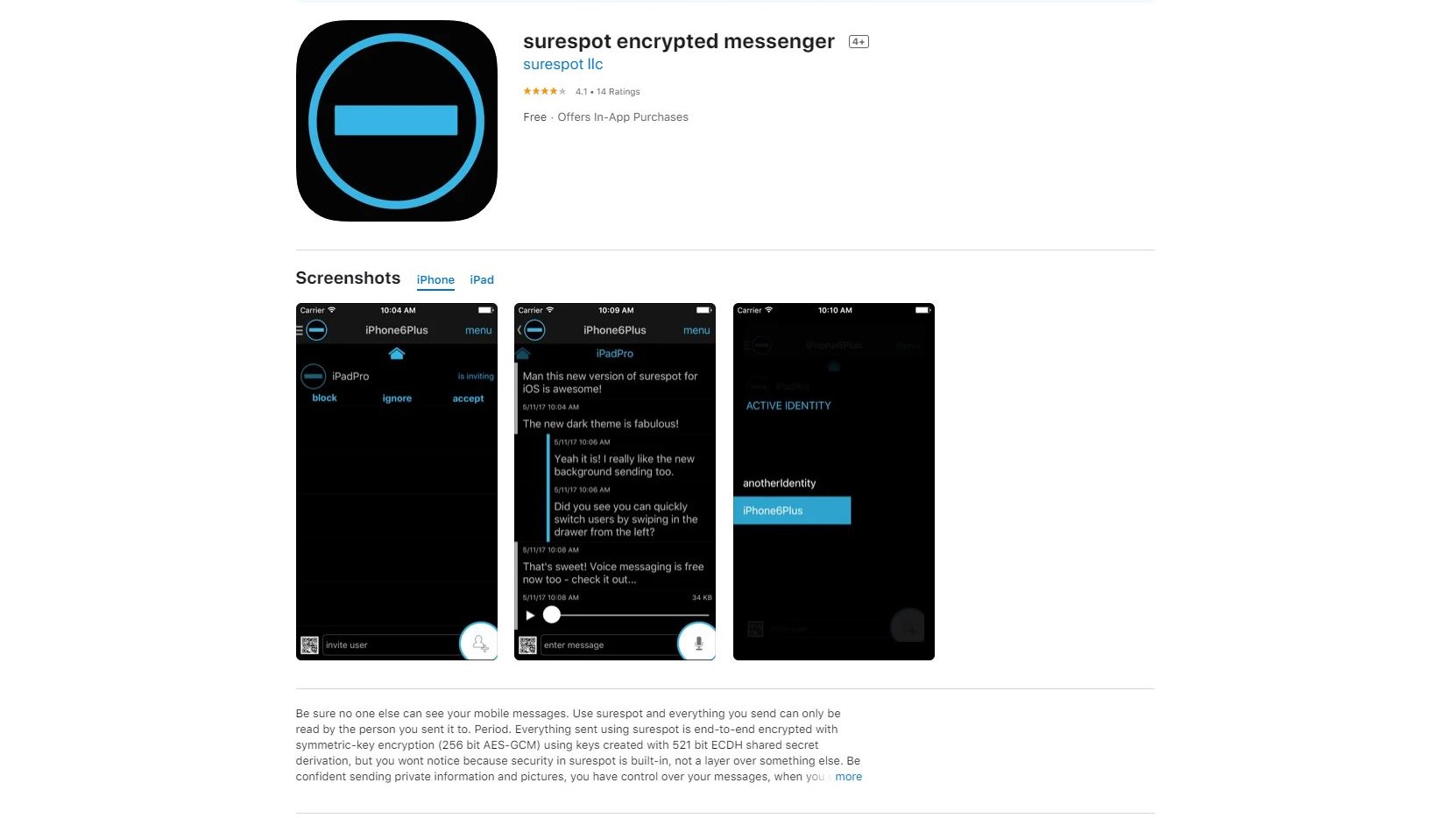 App Store Listing