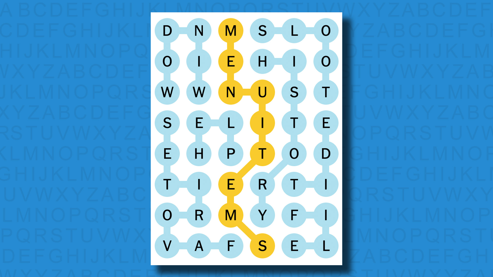 NYT Strands answers for game 79 on a blue background