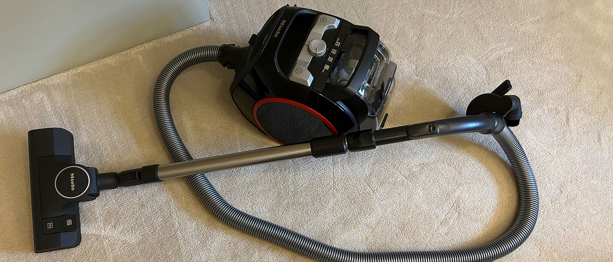 Miele Boost CX1 canister vacuum in reviewer's home