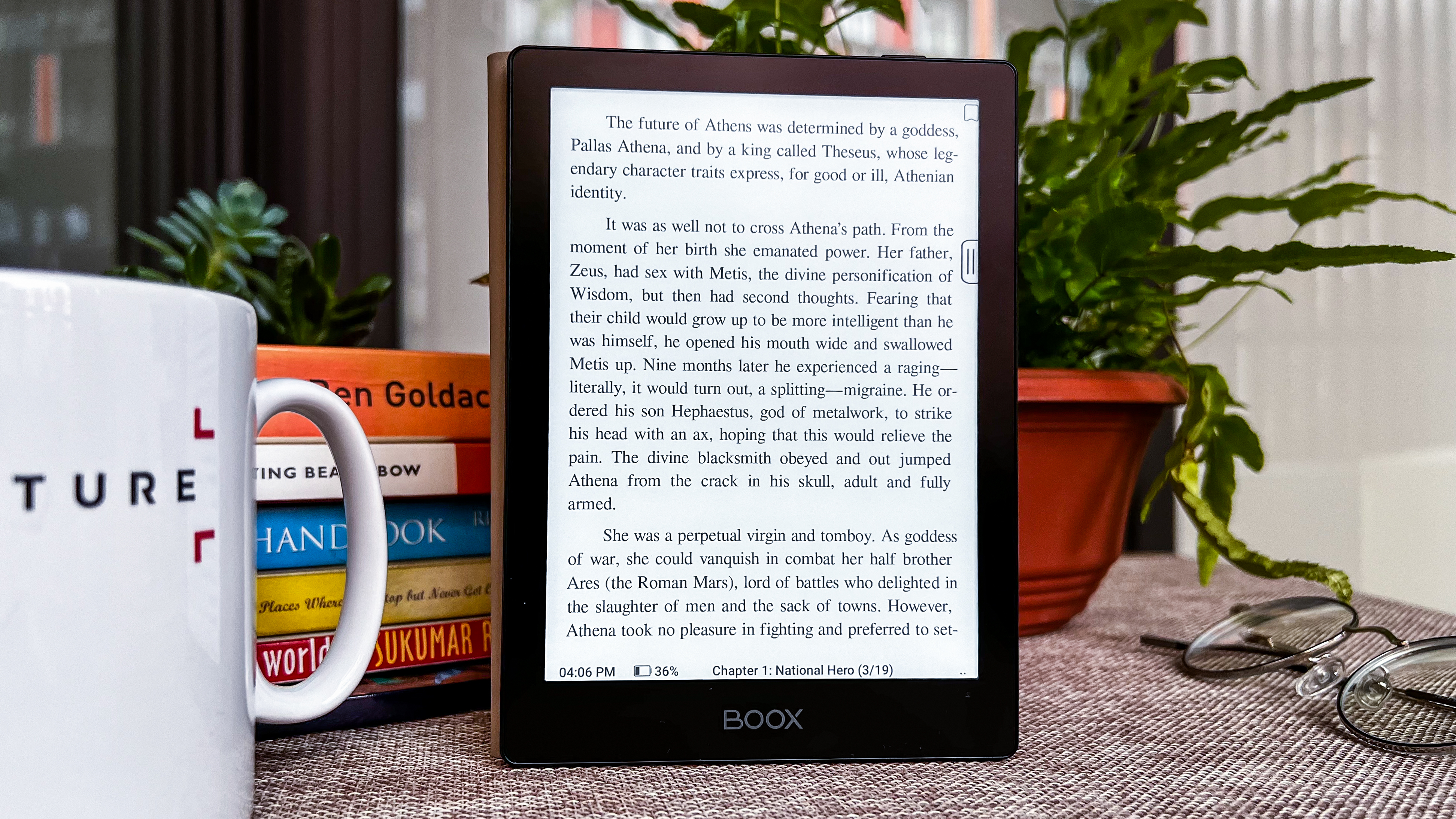 A page of a book displayed on the Onyx Boox Poke 5 ereader