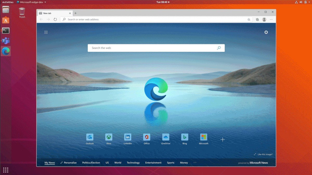 Microsoft Edge on Linux