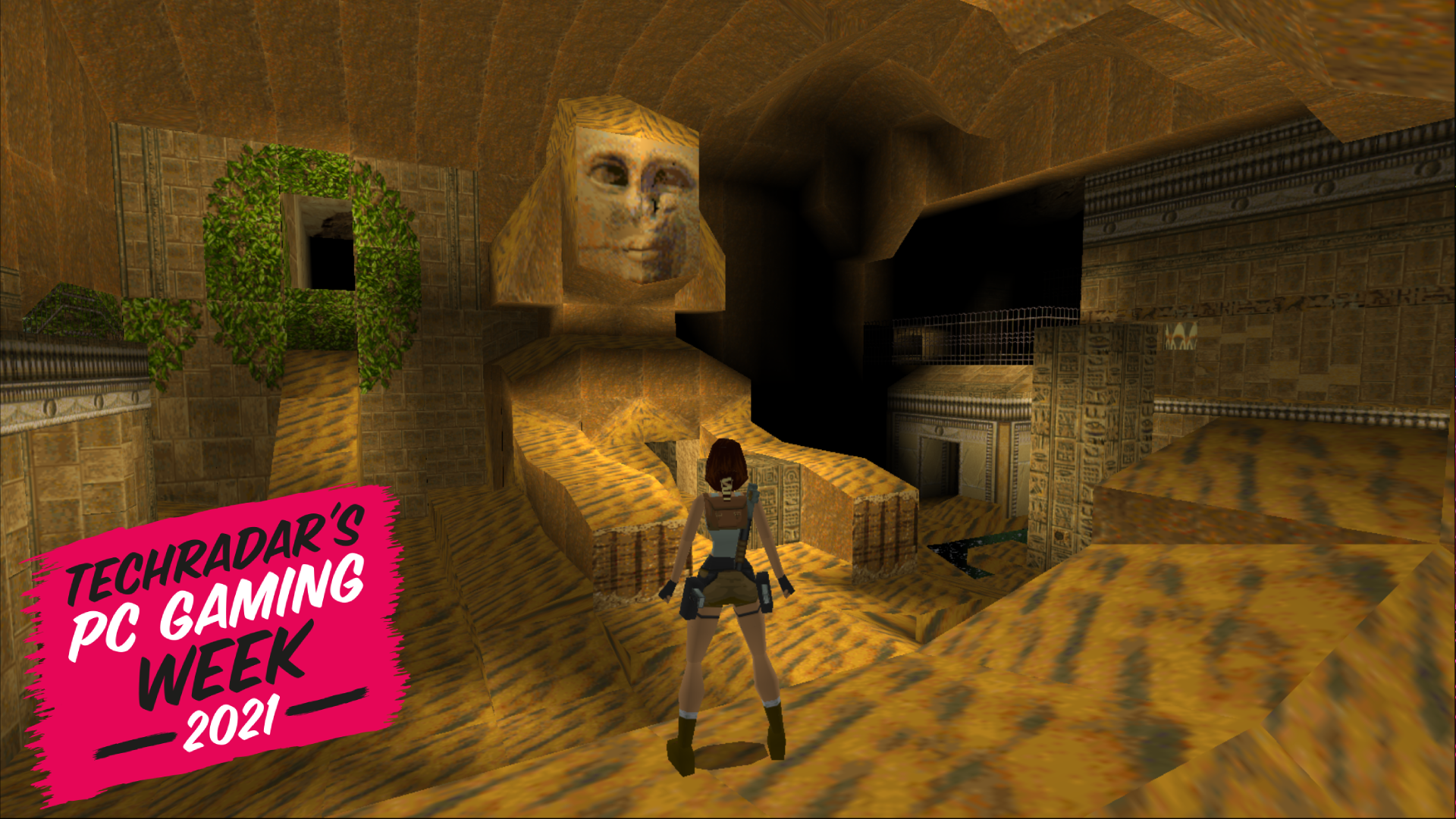 Lara Croft in Egypt, in the original Tomb Raider game
