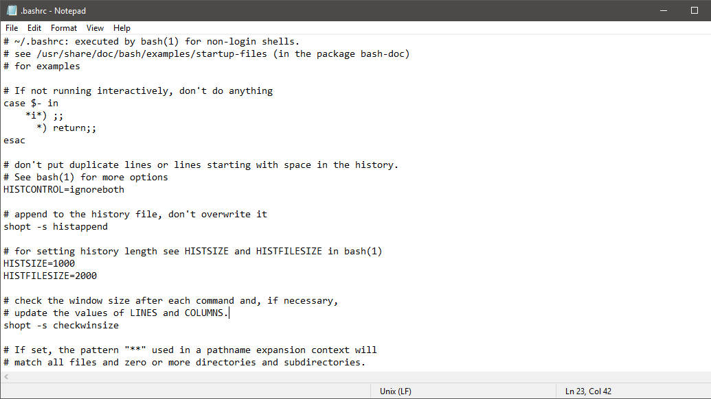 Windows Notepad