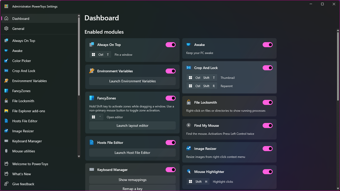 How to crop and app window with PowerToys Crop And Lock