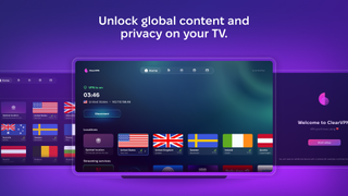 MacPaw's ClearVPN app on Apple TV &mdash; promo image