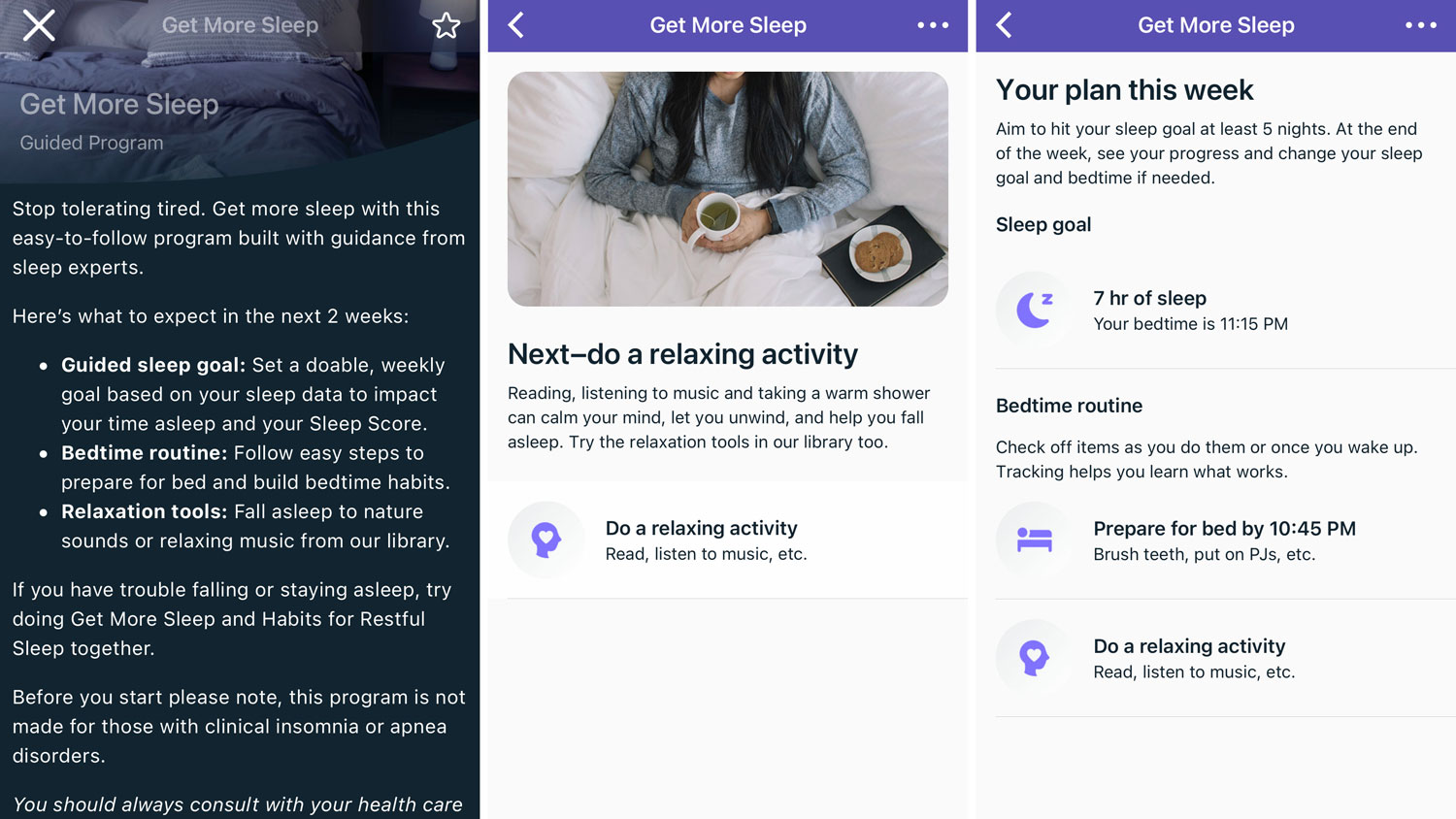 Fitbit sleep tips