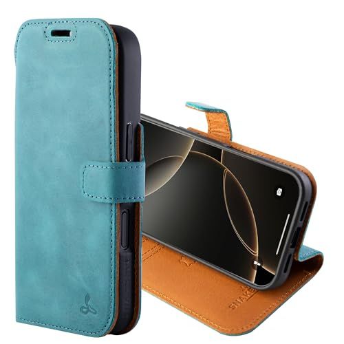 Leather Wallet Case &mdash; teal