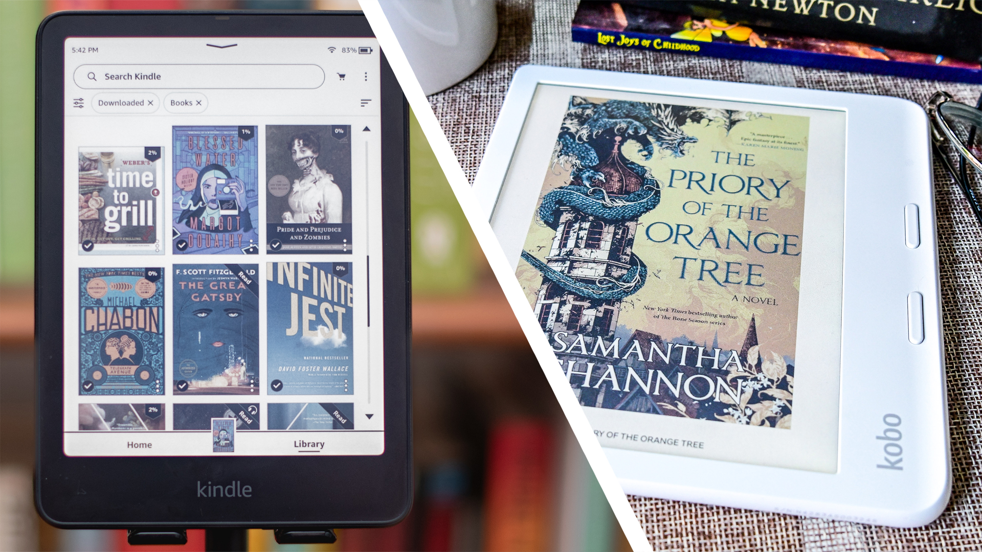 Kindle and Kobo color ereaders