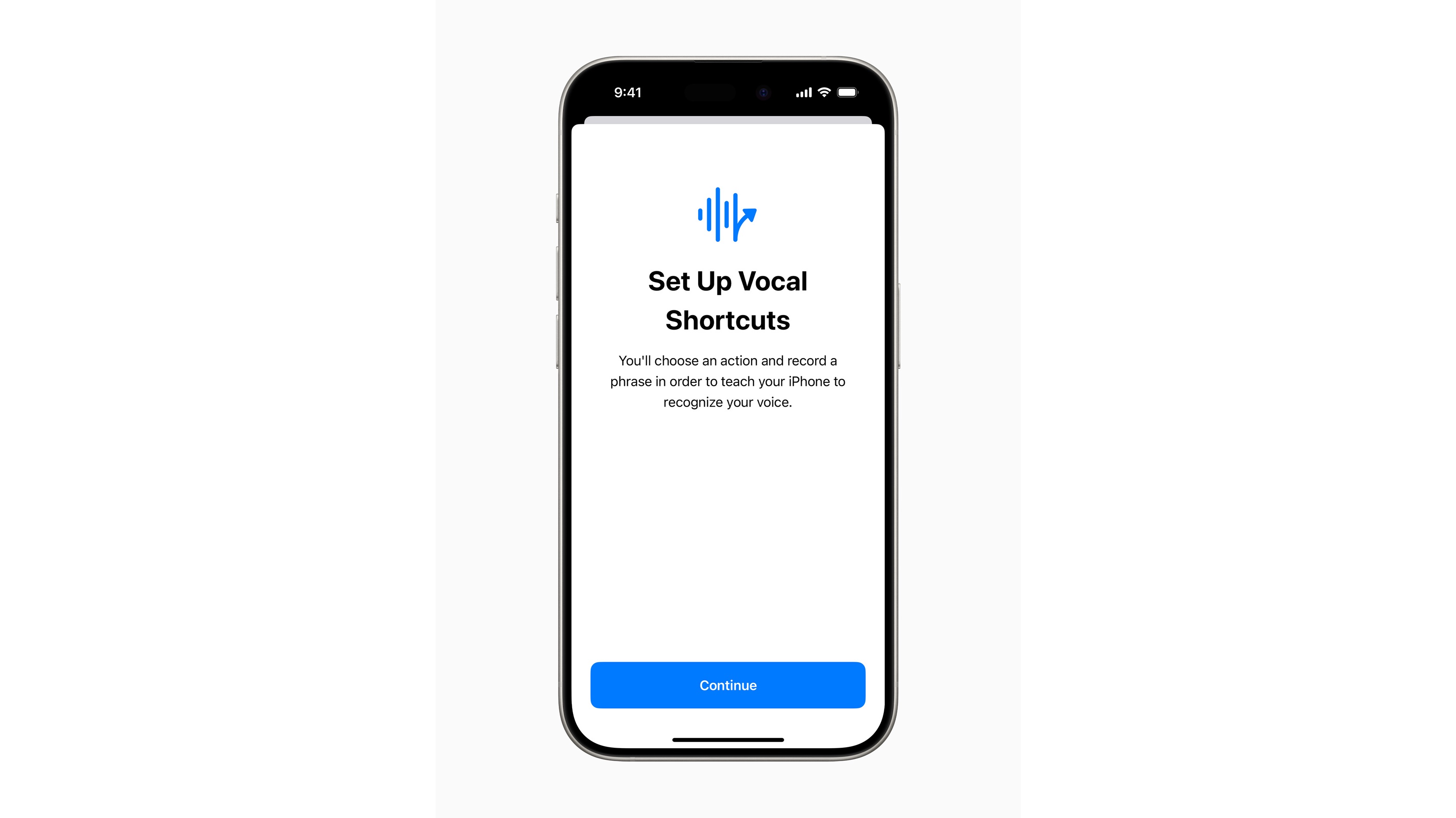 Apple's new Vocal Shortcuts for iPhone and iPad.