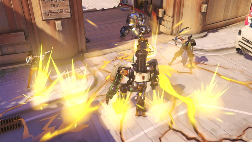 Overwatch 2 Reinhardt using earthshatter