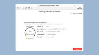 Stellar Photo Recovery in action