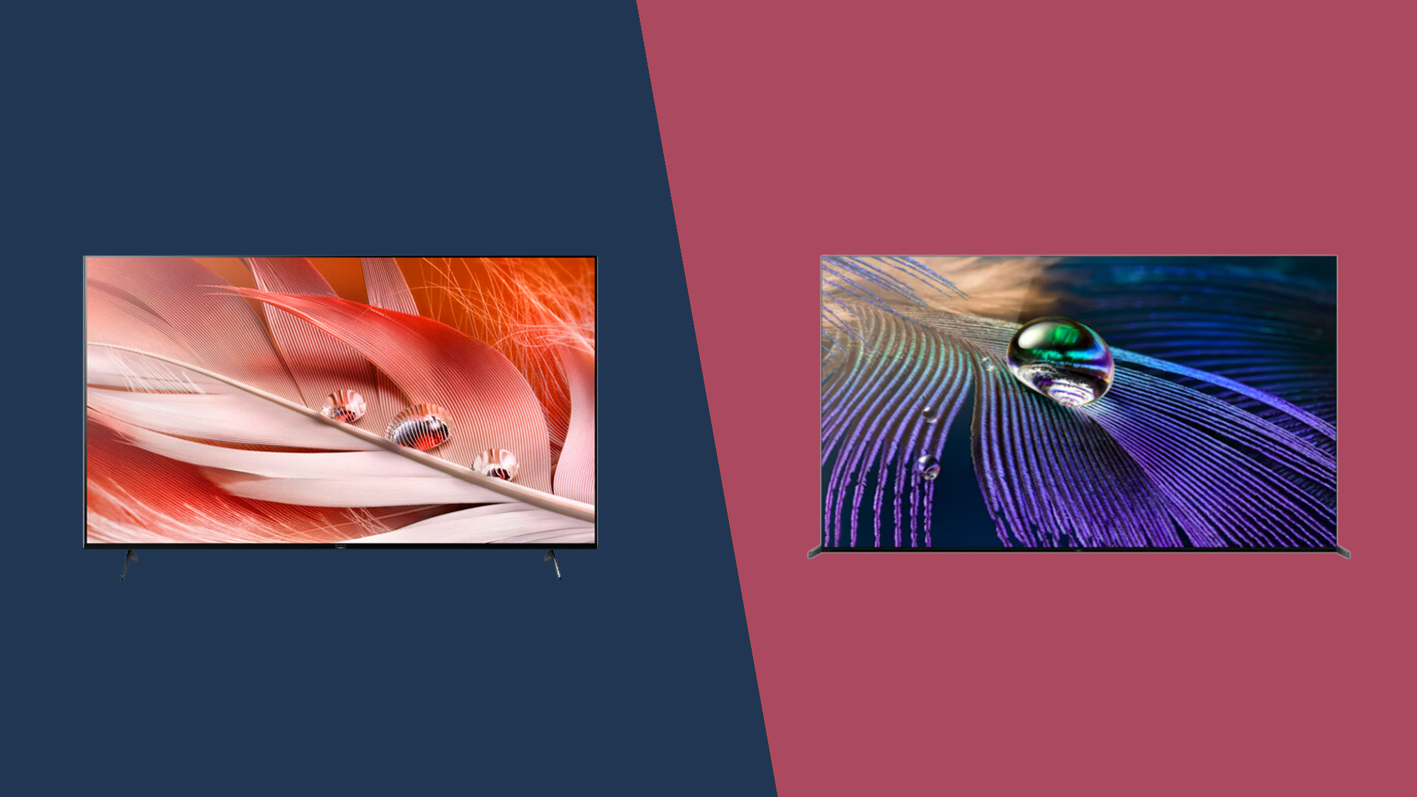 Two Sony TVs side by side