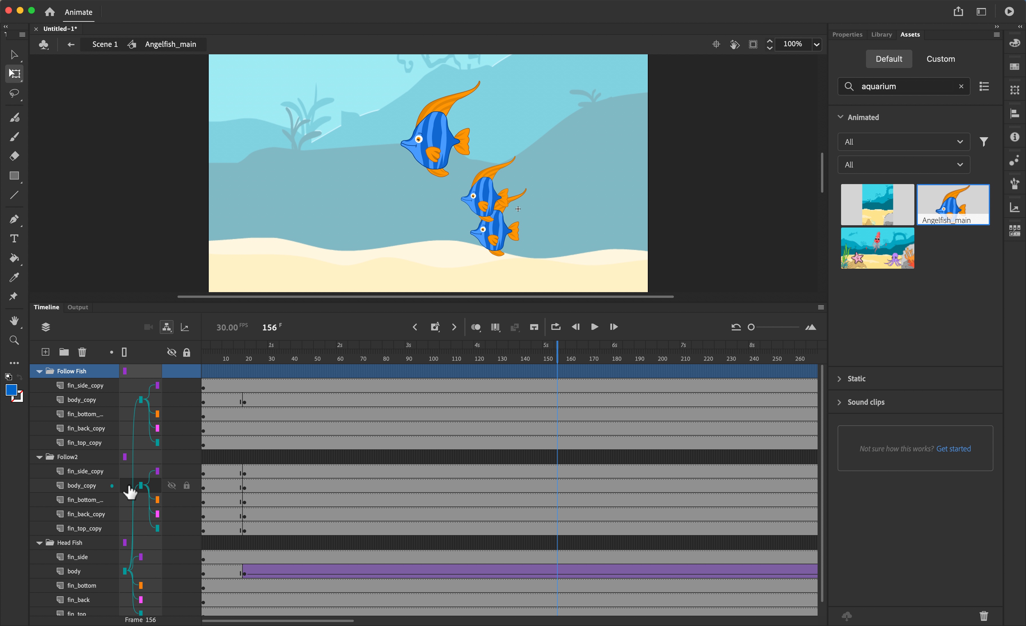 Animation software Adobe Animate in action