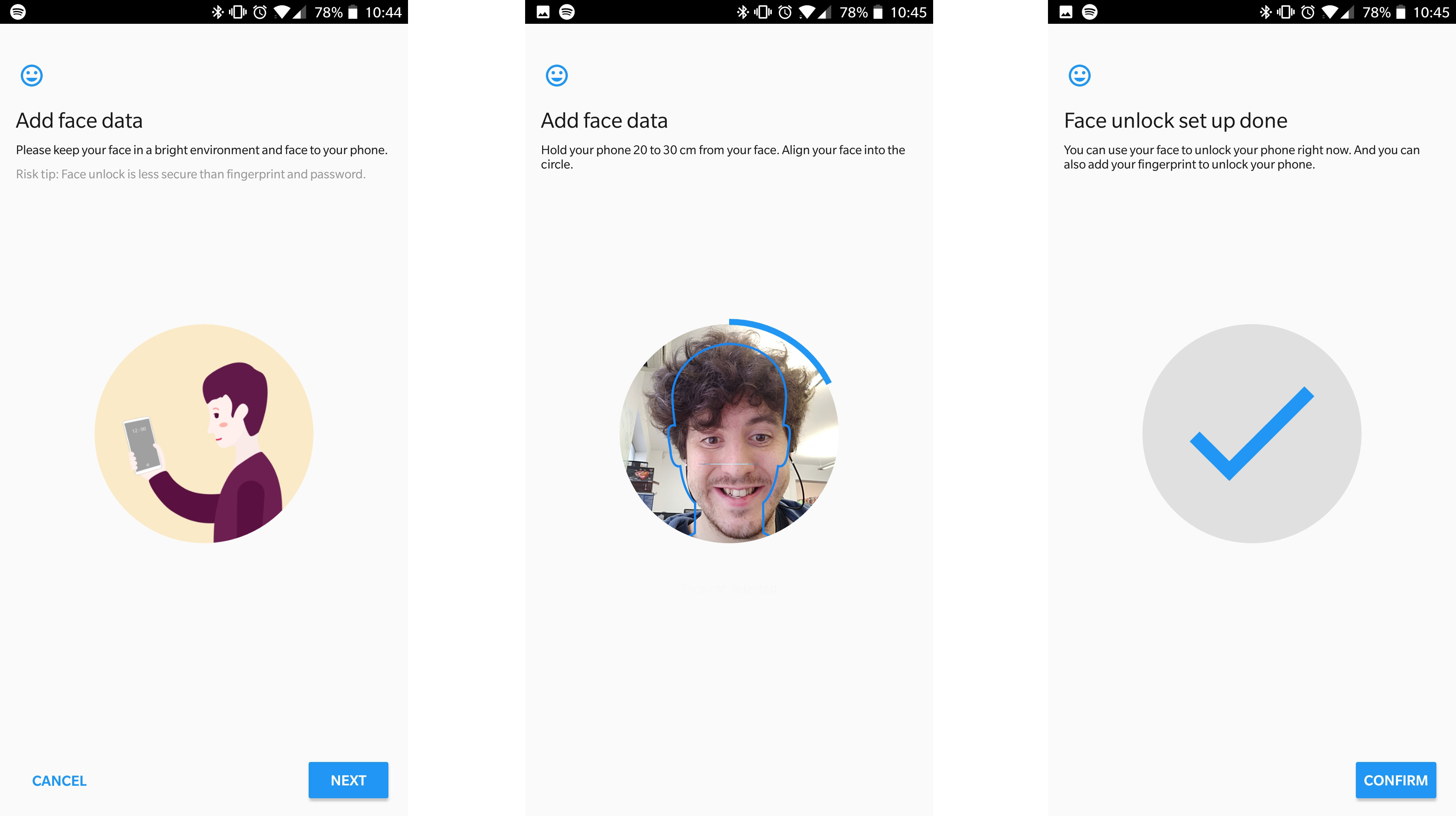 Face unlock is surprisingly quick and easy to setup on the OnePlus 5T