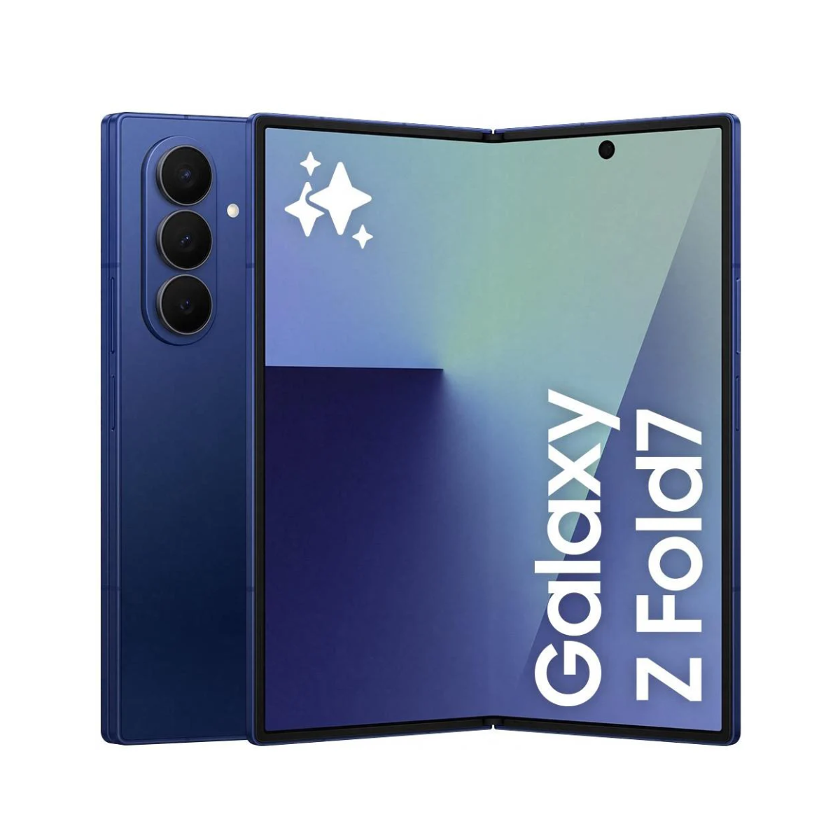 The Samsung Galaxy Z Fold 7 on a white background